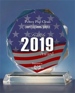 Power Pup Clean wins Seattle Award for Carpet Cleaning in 2019